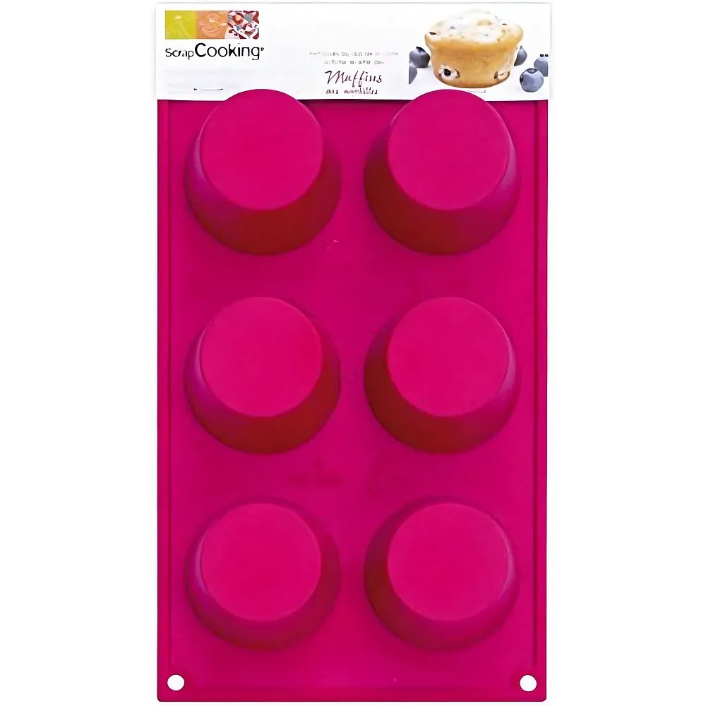 ScrapCooking 6er Silikonbackform Muffins