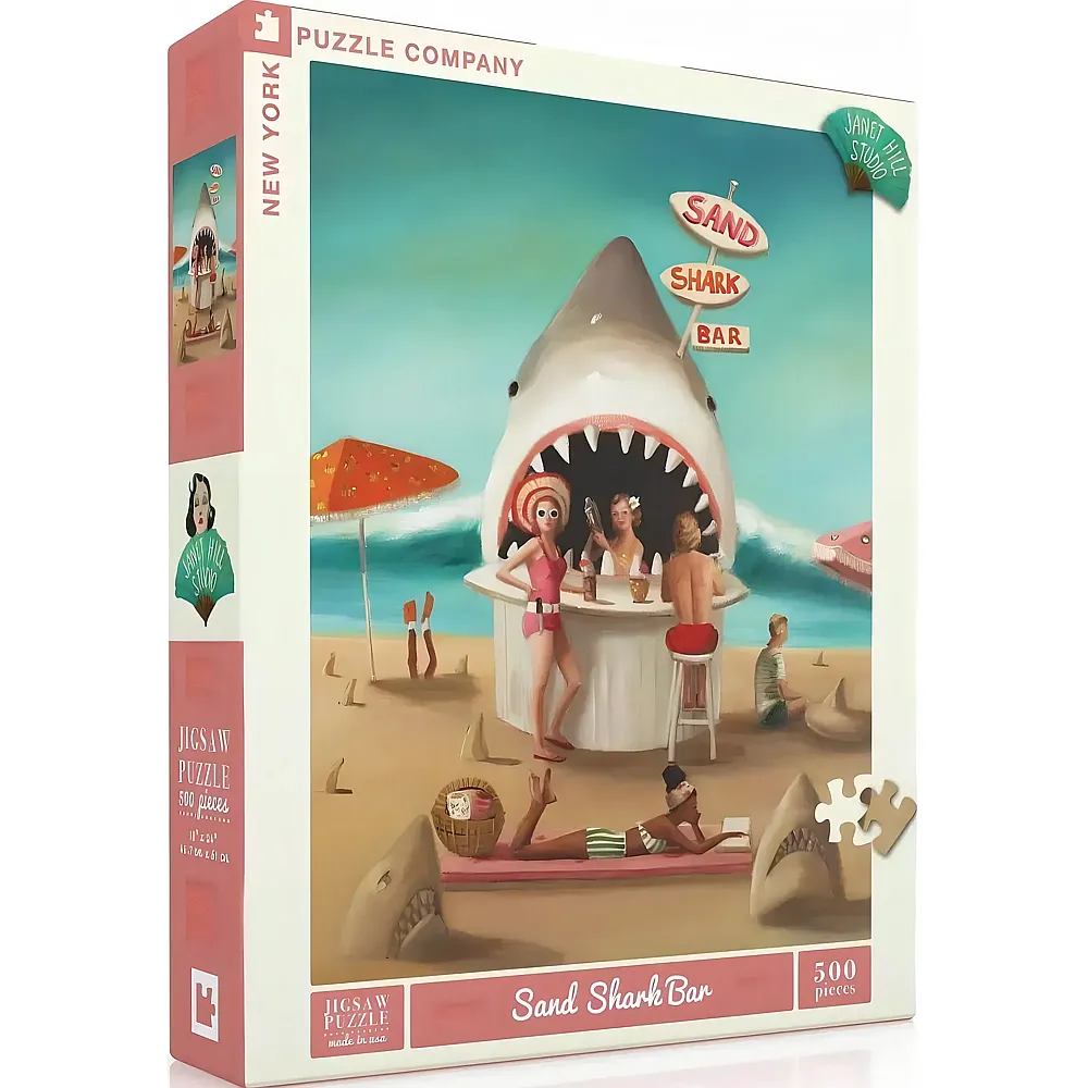New York Puzzle Company Sand Shark Bar 500Teile