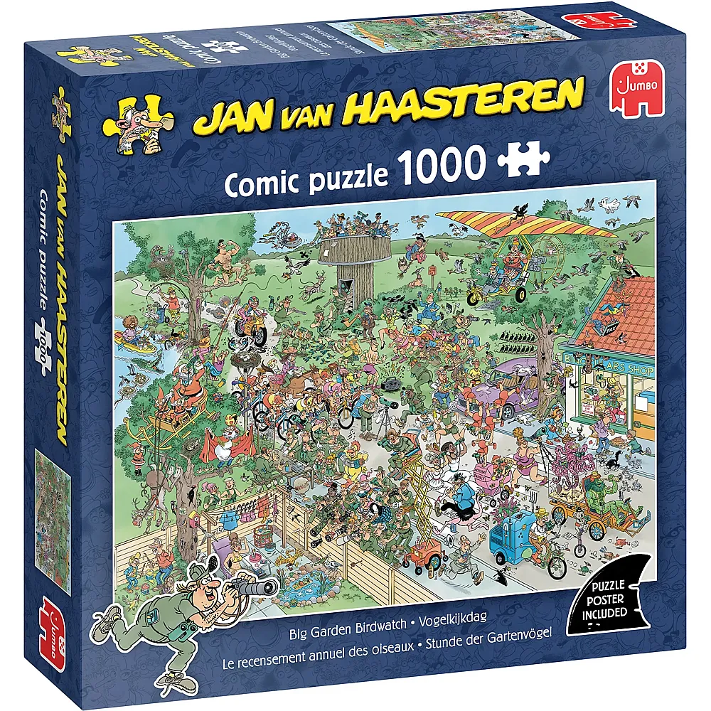 Jumbo Puzzle Jan van Haasteren Stunde der Gartenv�gel 1000Teile