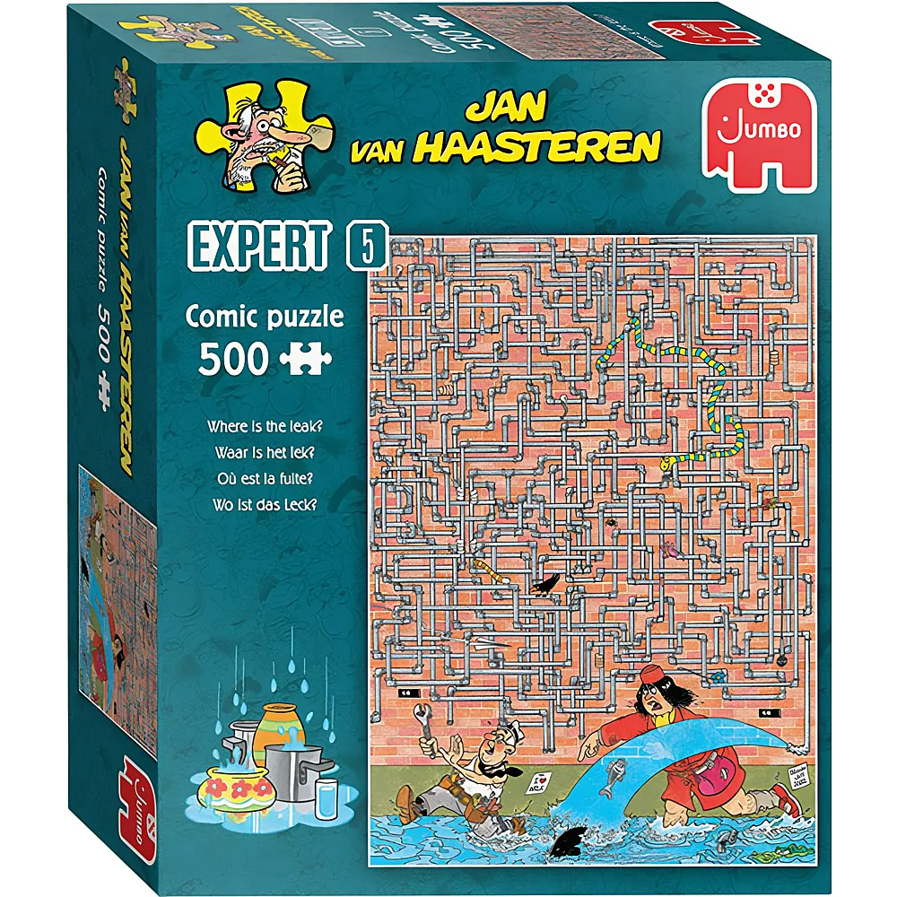 Jumbo Puzzle Jan van Haasteren Wo ist das Leck - 500 Teile