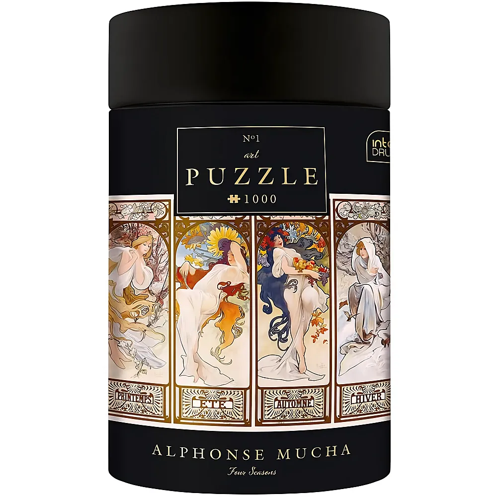 Interdruk Puzzle Vier Jahreszeiten - Alphonse Mucha - 1000 Teile