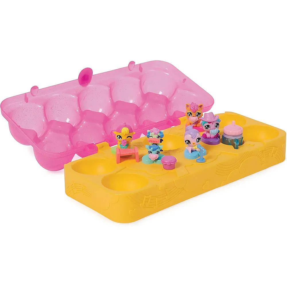 Spin Master Hatchimals Alive Hatchimals Eierkarton Spielset - mit 5 selbstschl�pfenden Eiern, insgesamt 6 niedlichen Tierfiguren sowie 11 Accessoires f�r fantasievollen Spielspass, f�r Kinder ab 3 Jahren
