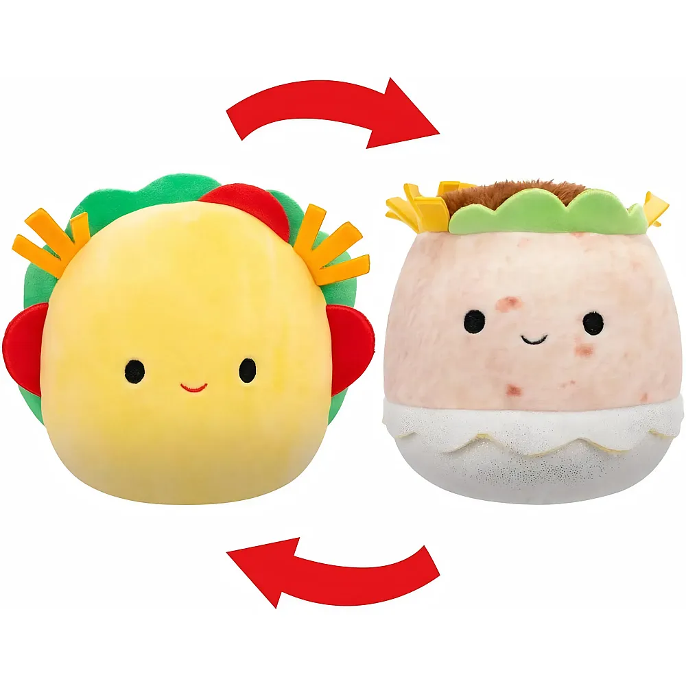 Squishmallows Flip-A-Mallows Kellytoy Tex & Bernardo Pl�schtier, 12,7 cm