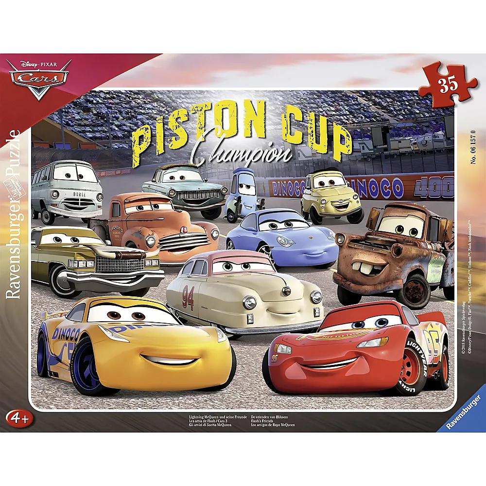 Ravensburger Puzzle Disney Cars 3 - 35 Teile - Rahmenpuzzle