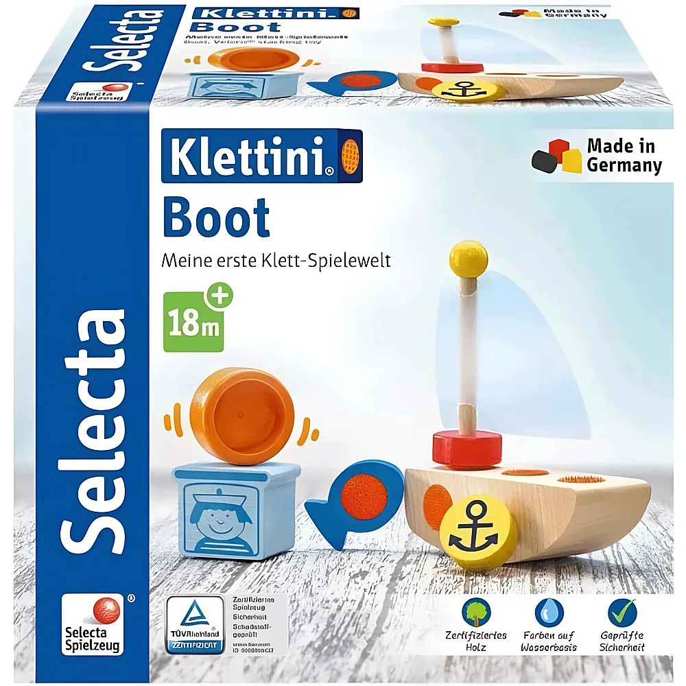 Selecta Klett-Stapelspielzeug Boot 6Teile
