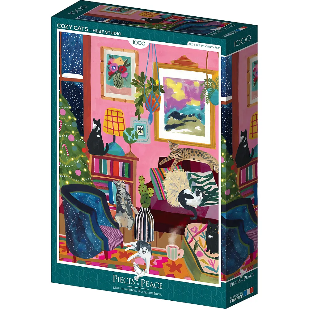 Pieces & Peace Puzzle Cozy Cats - 1000 Teile