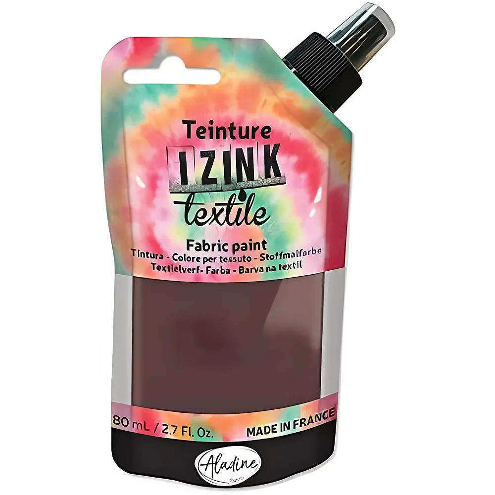 Aladine Izink Izink Textilfarbe Cachou - 80 ml | Farbe & Kreide