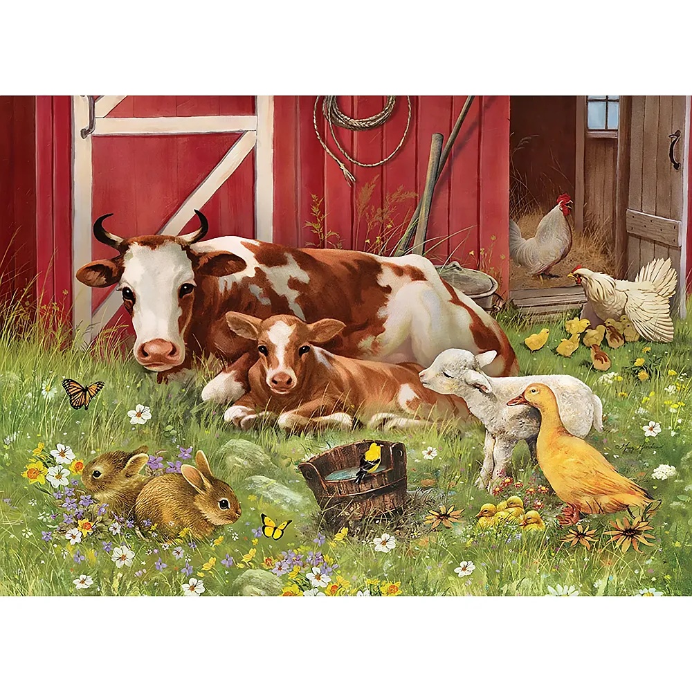 meinspielzeug - Cobble Hill Greg Giordano Barnyard Babies 350Teile | Puzzle 500 Teile