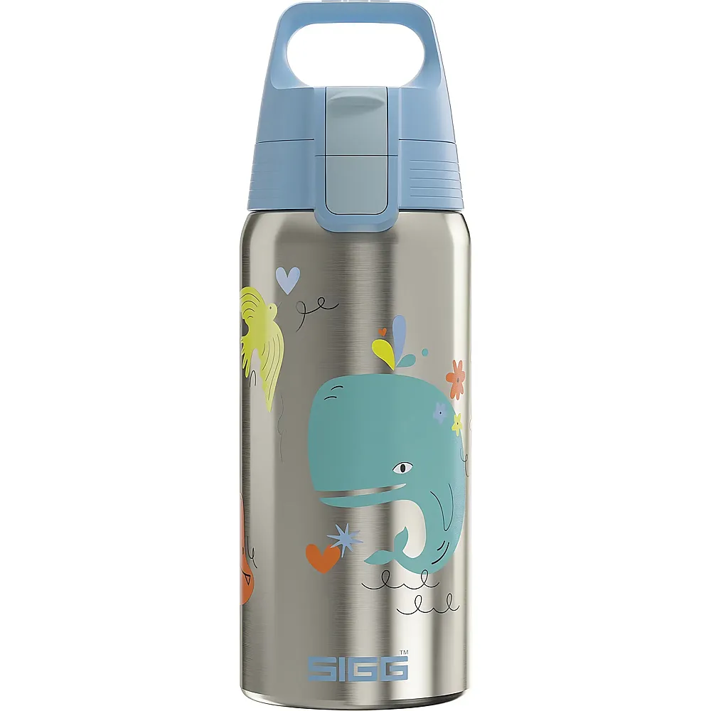 meinspielzeug - Sigg Shield Therm One Isolierte Trinkflasche Whale Friend - 500 ml | Essen & Trinken