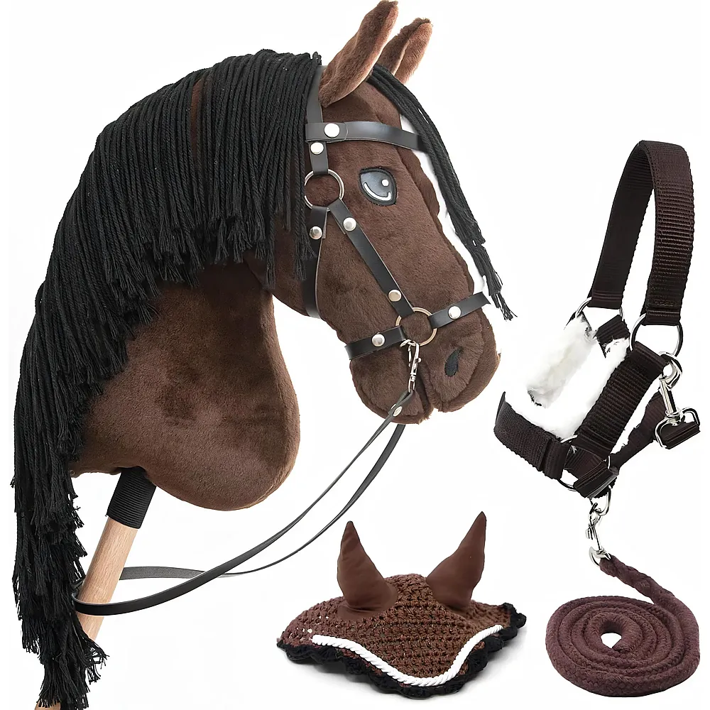 Hobby Horse Land Steckenpferd Jump Star A3 mit Trense