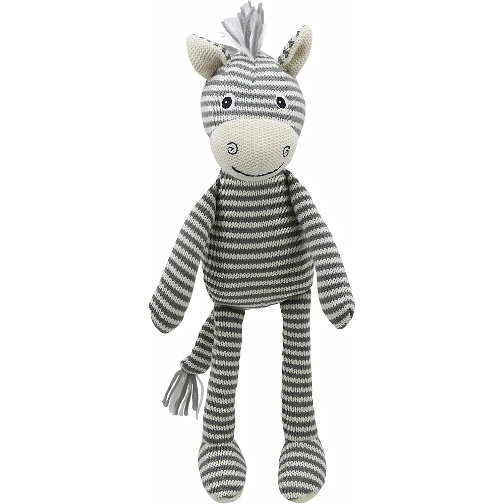 The Puppet Company Wilberry Knitted Zebra - 40 cm