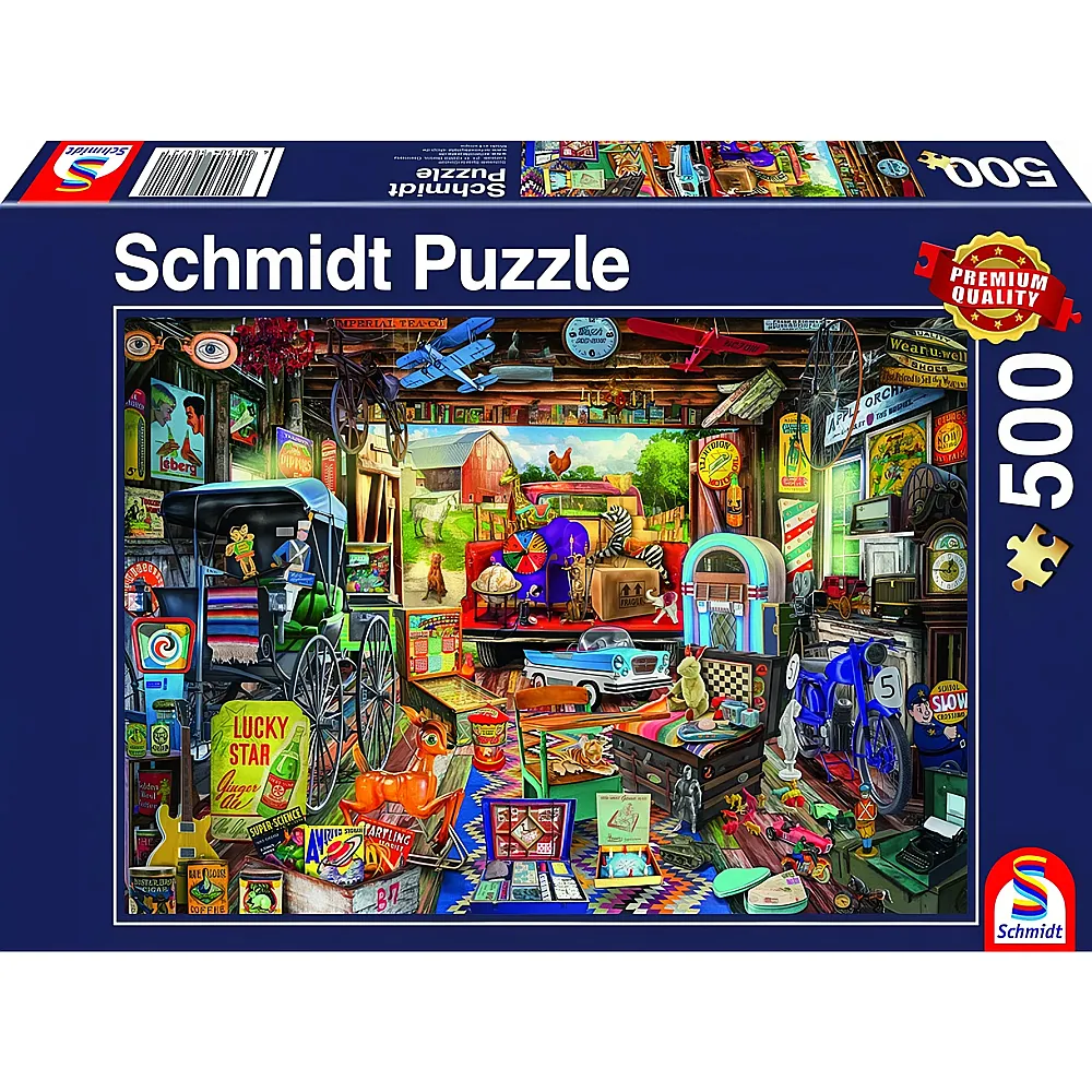 Schmidt Puzzle Garagen-Flohmarkt 500Teile