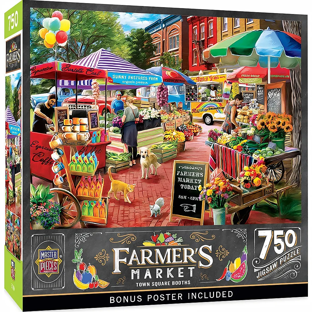 Master Pieces Puzzle Farmer's Market Auf dem Markt 750Teile