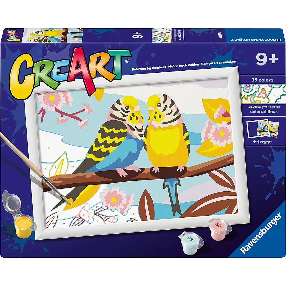 Ravensburger CreArt Liebliche Wellensittiche