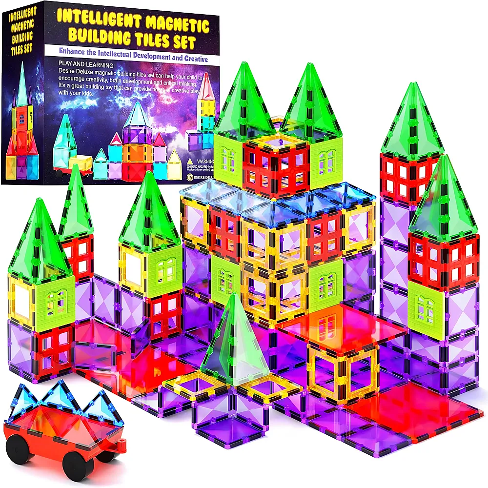 Desire Deluxe Magnetische Bausteine Magnet Montessori - 57 Teile