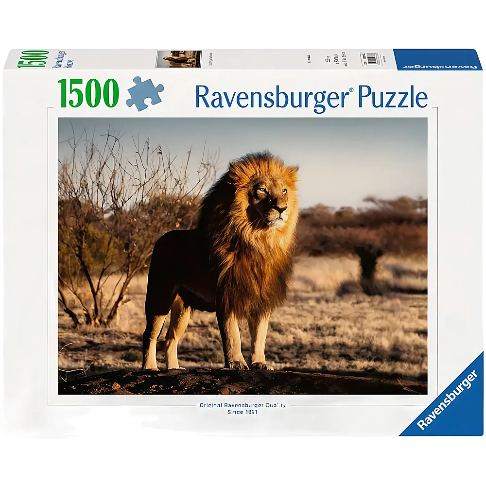 Ravensburger Puzzle Der L�we. Der K�nig der Tiere 1500Teile