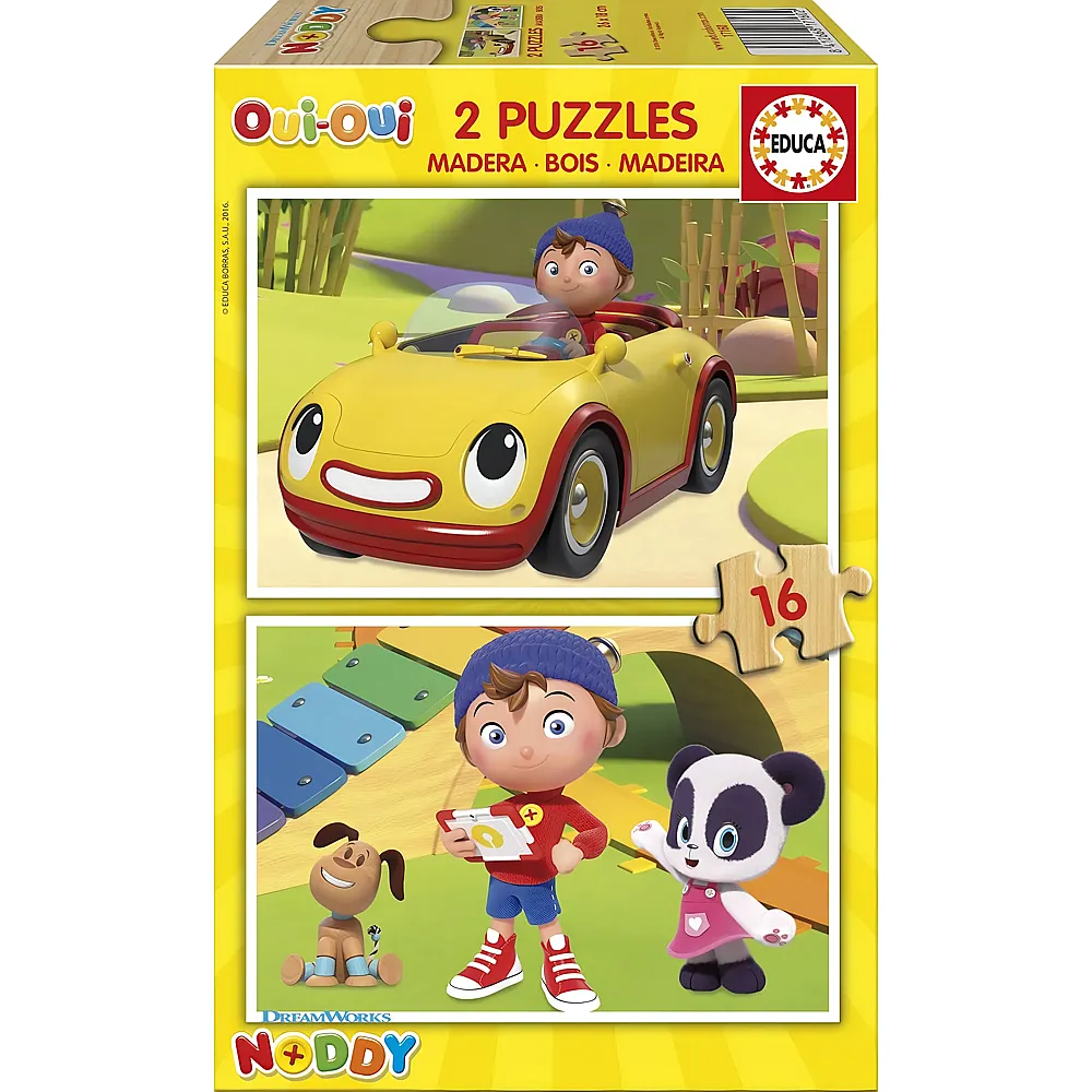Educa Puzzle 2in1 Noddy - 16 Teile - Puzzle 10-104 Teile