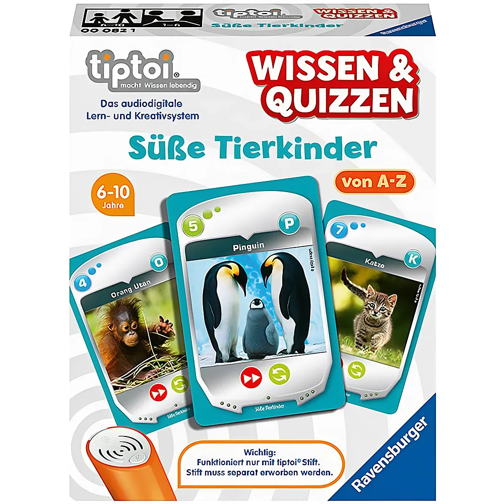 Ravensburger tiptoi Wissen & Quizzen S�sse Tierkinder