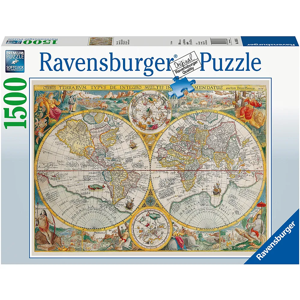 Ravensburger Puzzle Weltkarte 1594 1500Teile