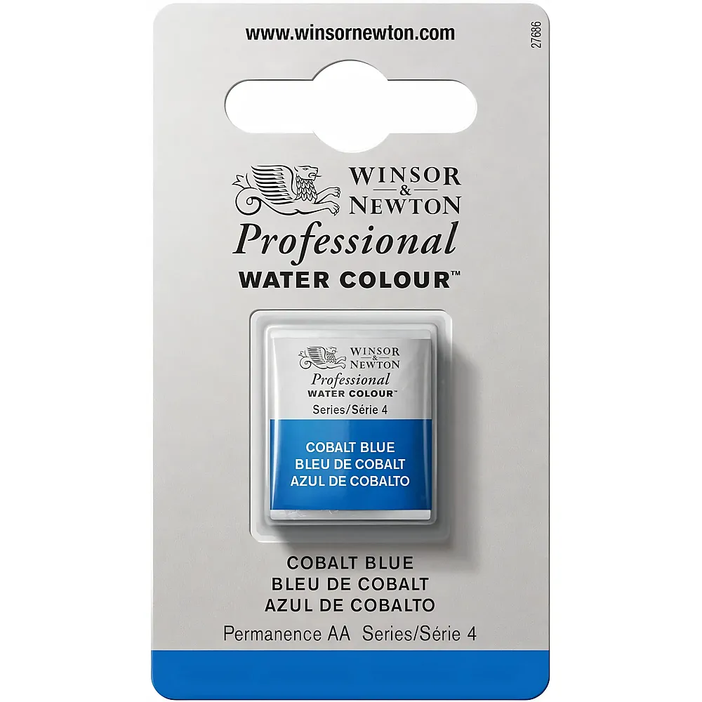 Winsor & Newton Professional Water Colour Aquarellfarbe Kobaltblau - 1/2 Napf