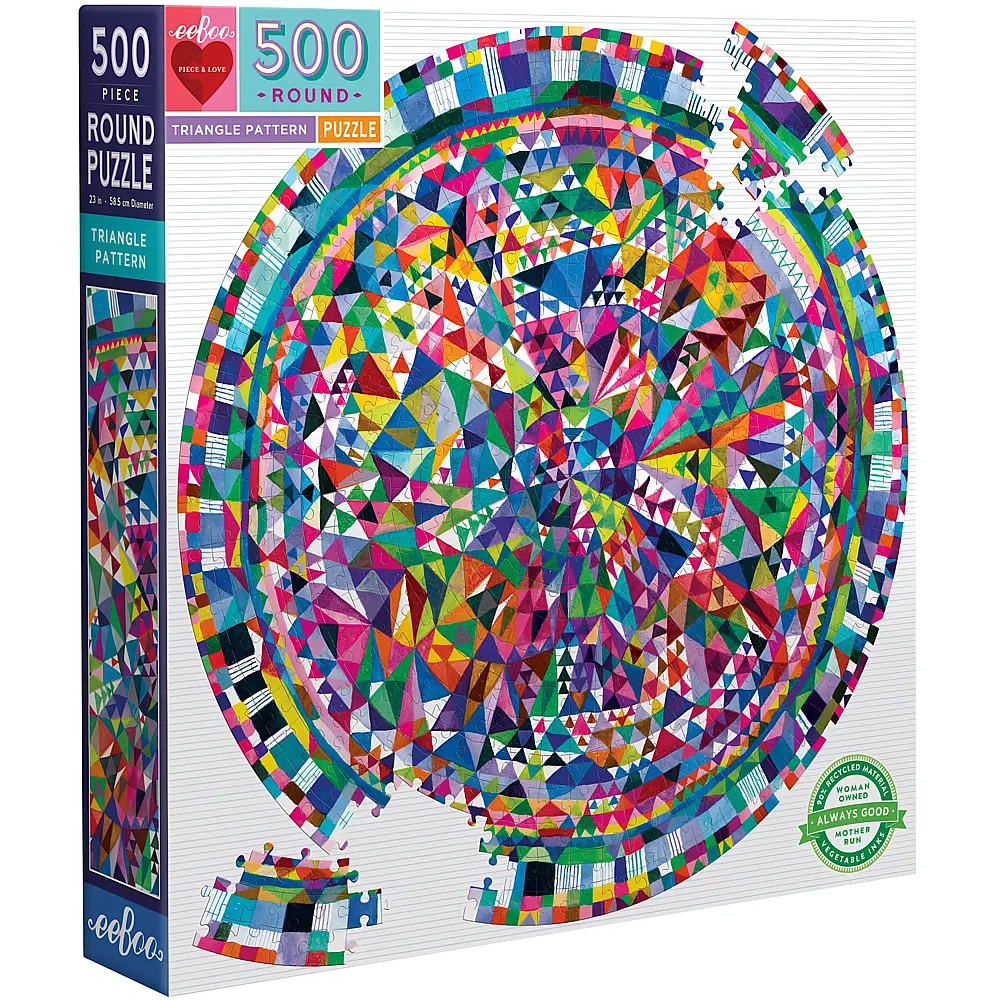 eeBoo Puzzle Triangle Pattern 500Teile | Puzzle 500 Teile