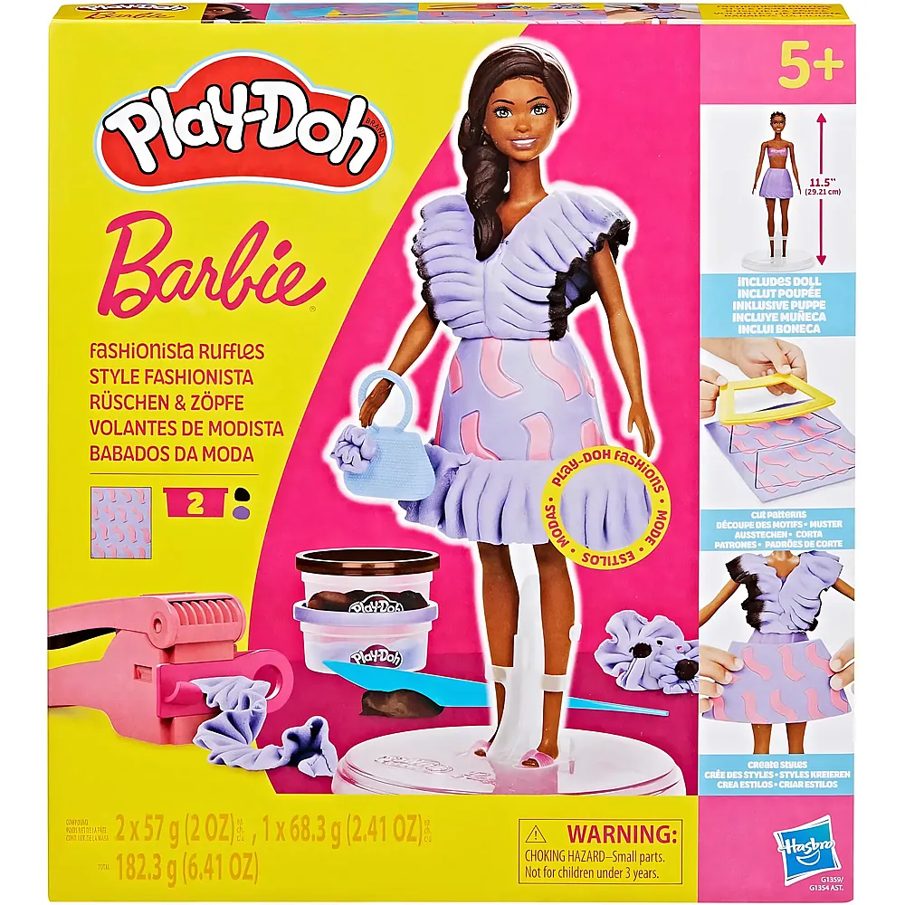 Play-Doh Barbie R�schen & Z�pfe Puppenset