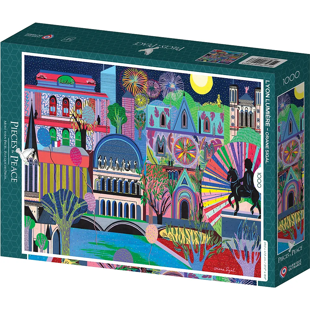 Pieces & Peace Puzzle Die Lichter von Lyon - 1000 Teile