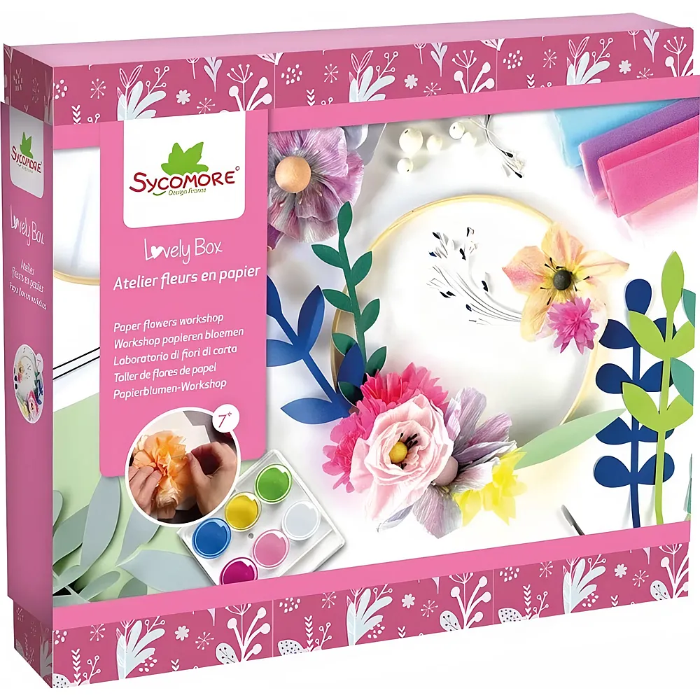 Sycomore Lovely Box GM Deko-workshop Papierblumen fr-de-it