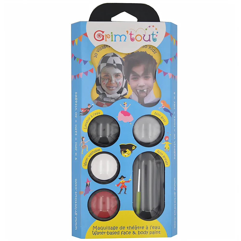 Grim'tout Set Complet 4 Couleurs Chevalier ET Vampire 4x4ml