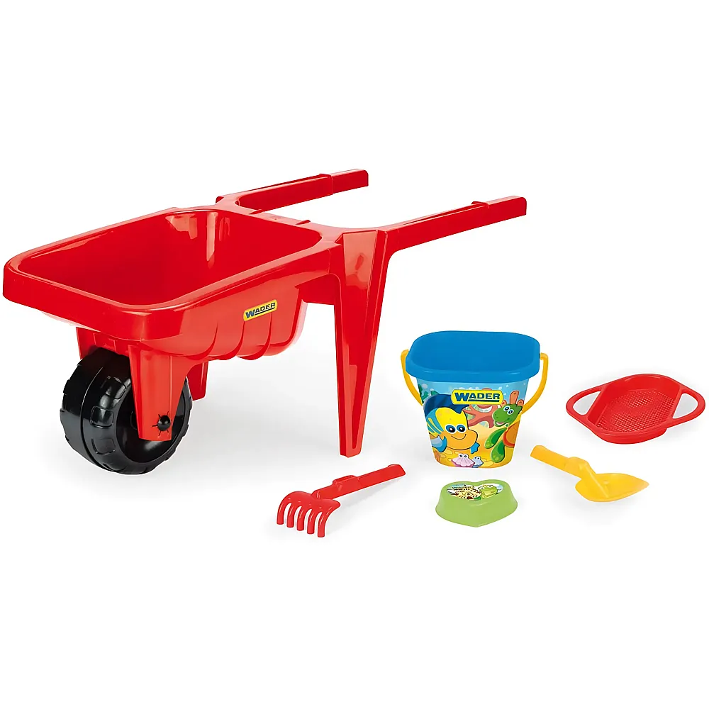 Wader Schubkarre mit Zubeh�r Rot