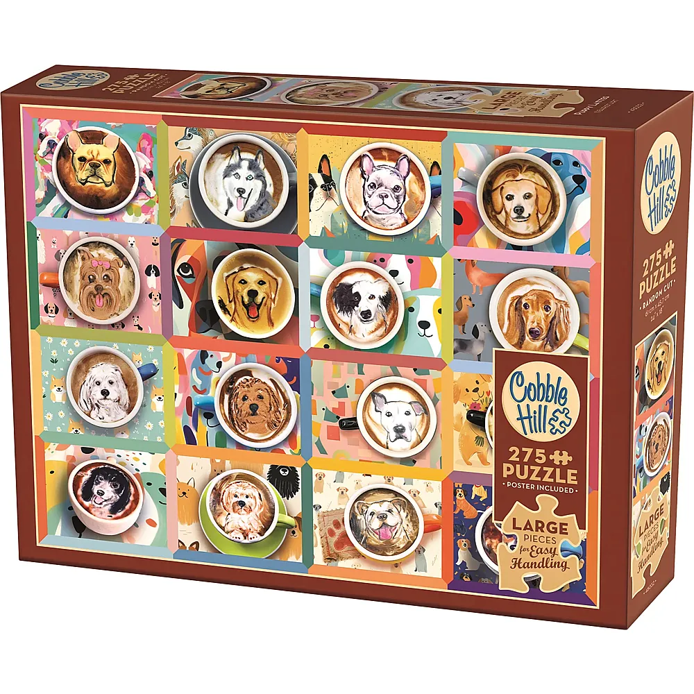 Cobble Hill Puzzle Welpen Kaffee - 275 Teile