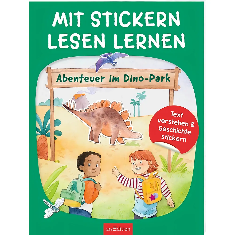 ars Edition Mit Stickern Lesen lernen  Abenteuer im Dino-Park