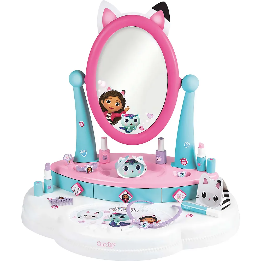 meinspielzeug - Smoby Gabbys Dollhouse Frisiertischset Gabby's Dollhouse | Frisieren und Kosmetik