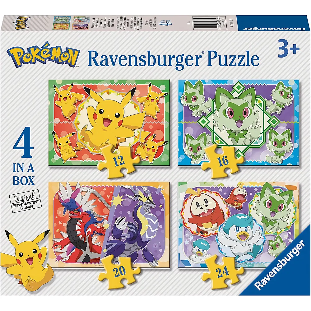 Ravensburger Puzzle 4in1 Pok�mon 12-24