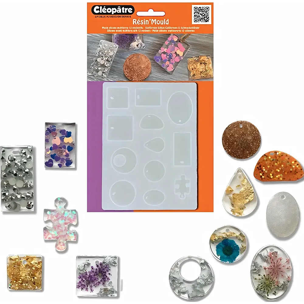 Cleopatre Durchsichtige Resin Silikon Form Fur 12 Verschiedene Kleine