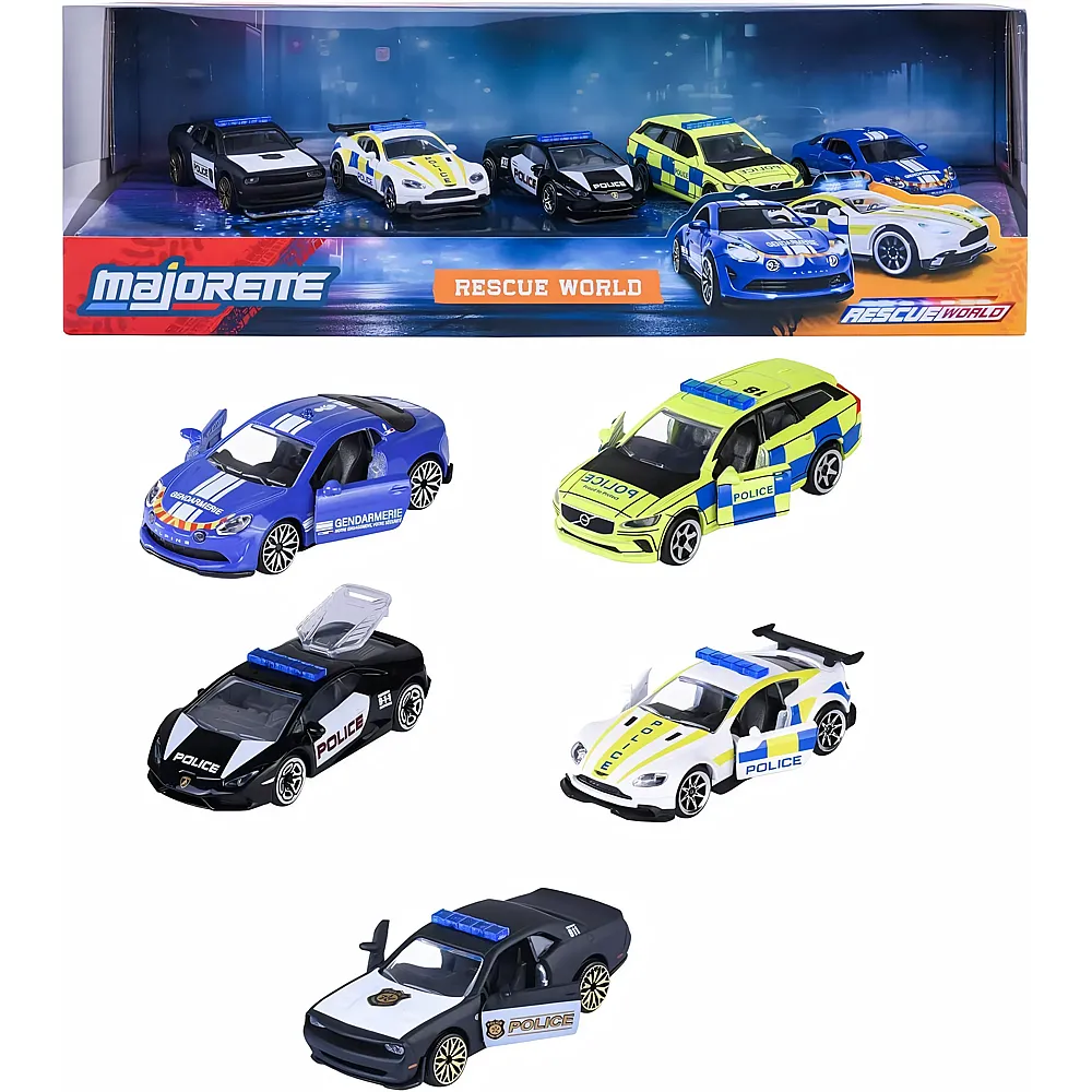 Majorette Rescue World 5 Pieces Giftpack