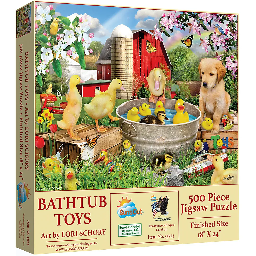 SunsOut Puzzle Lori Schory Bathtub Toys - 500 Teile