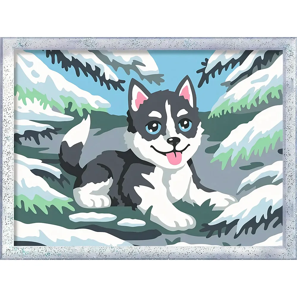 Ravensburger CreArt Malen nach Zahlen - Frecher Husky