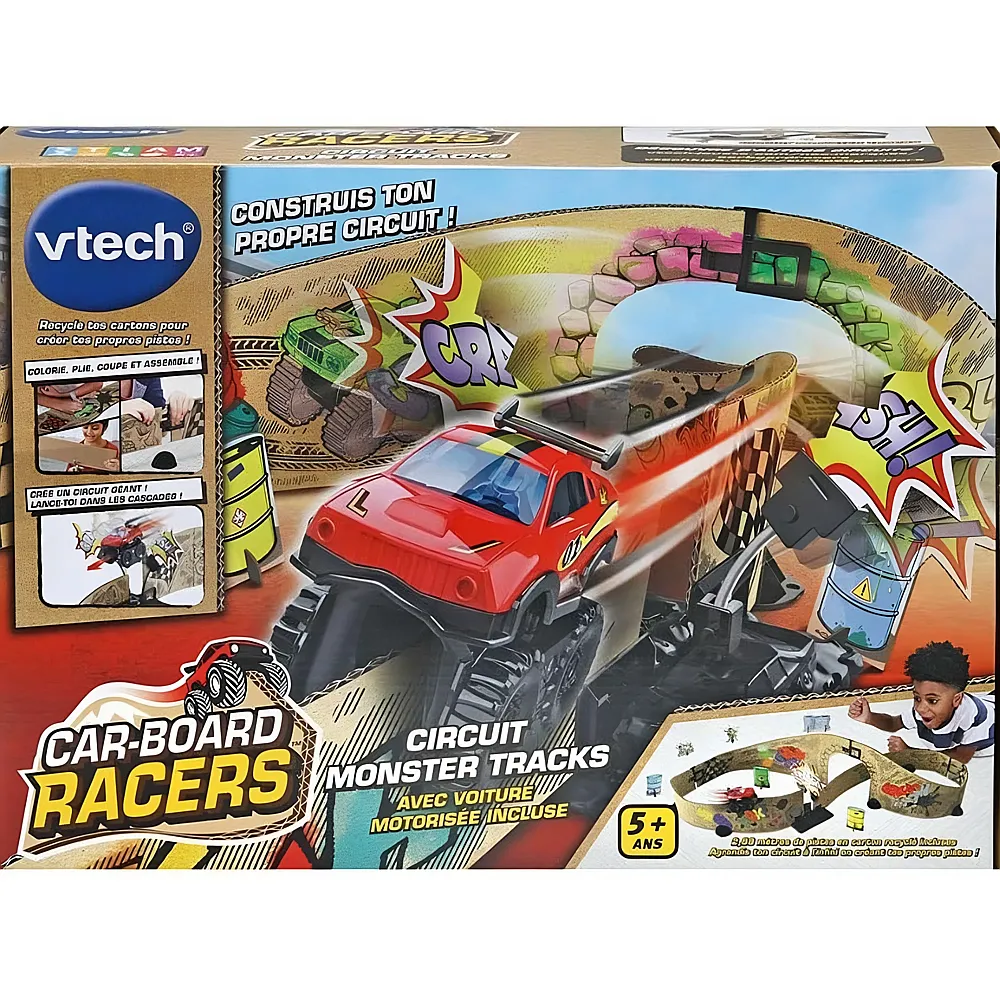 vtech Car-Board Racers - Circuit Monster Tracks Franais