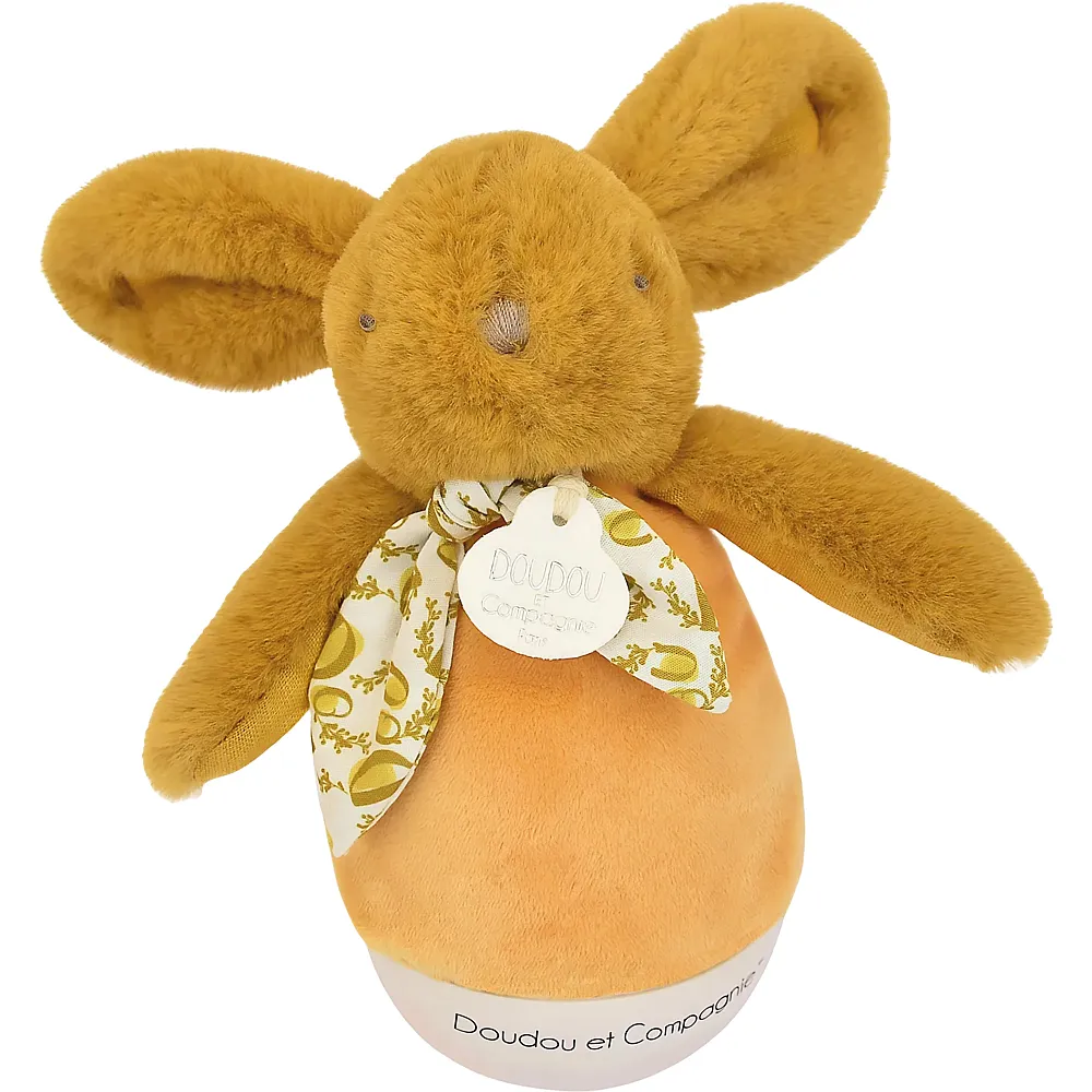Doudou et Compagnie Hase Nachtlicht mit Musik Ocker - 16 cm | Spieluhren