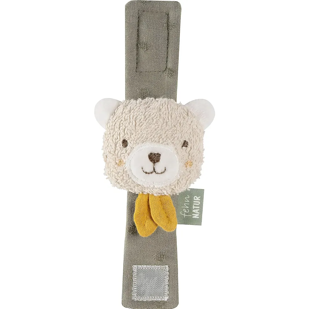 Fehn Natur Rasselarmband B�r - 17 cm | Rasseln
