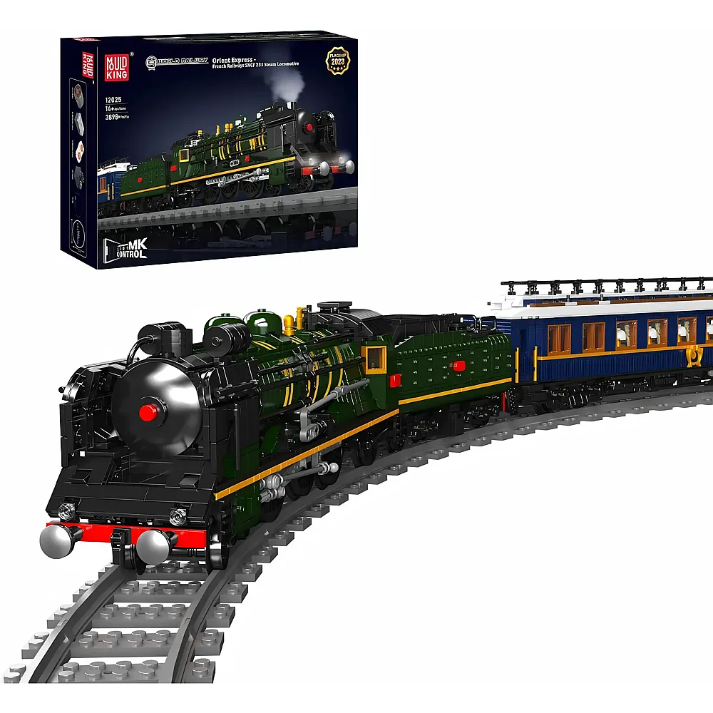 Mould King World Railway Dampflokomitive Orient Express 12025S