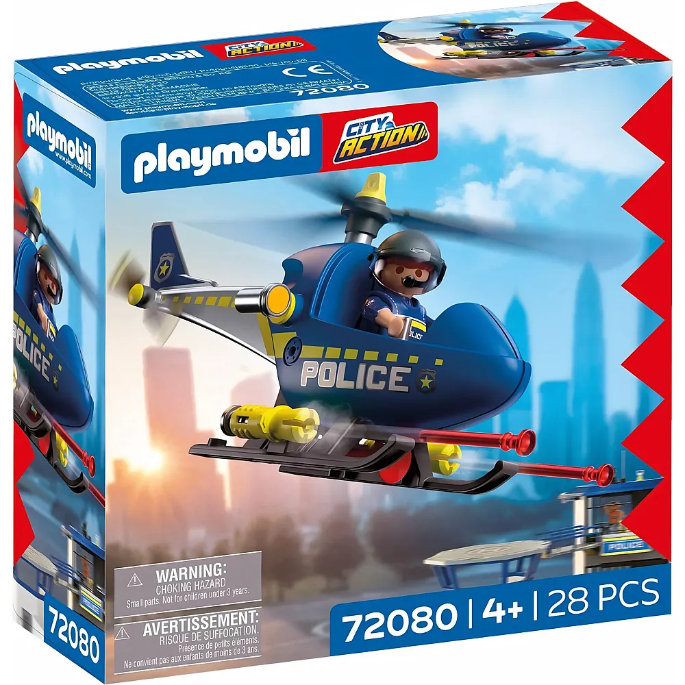 PLAYMOBIL City Action Polizeihelikopter 72080