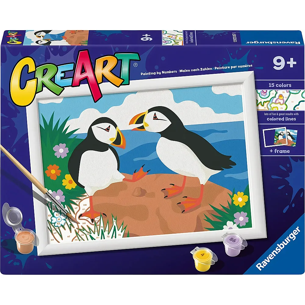 Ravensburger Malen nach Zahlen CreArt Papageientaucher