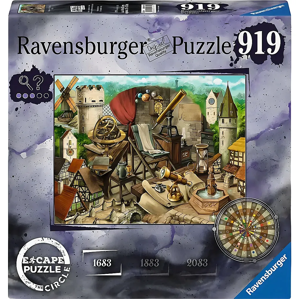 Ravensburger Puzzle Escape - Circle Anno 1683 919p 919Teile | Puzzle 1000 Teile