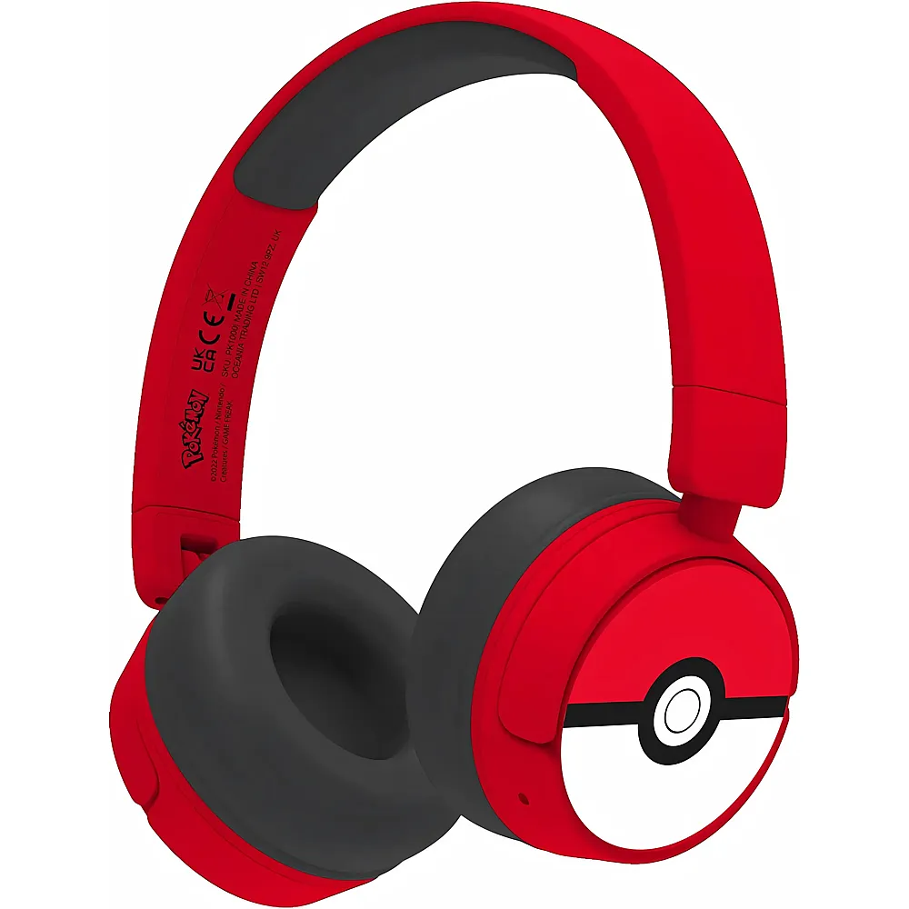 OTL Technologies Pokemon Poke Ball Kinder-Kopfh�rer, kabellos, Rot
