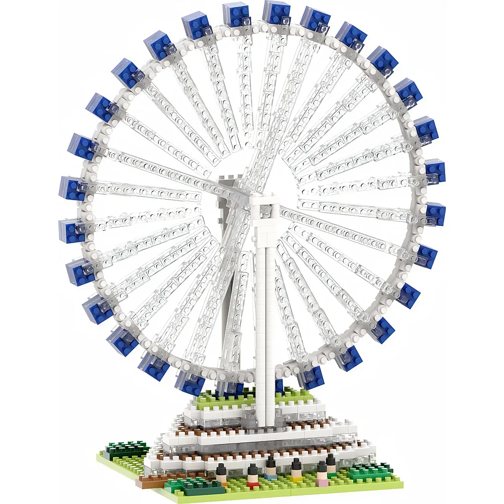 meinspielzeug - Brixies Riesenrad - 900 Teile | Nano-Bausteine