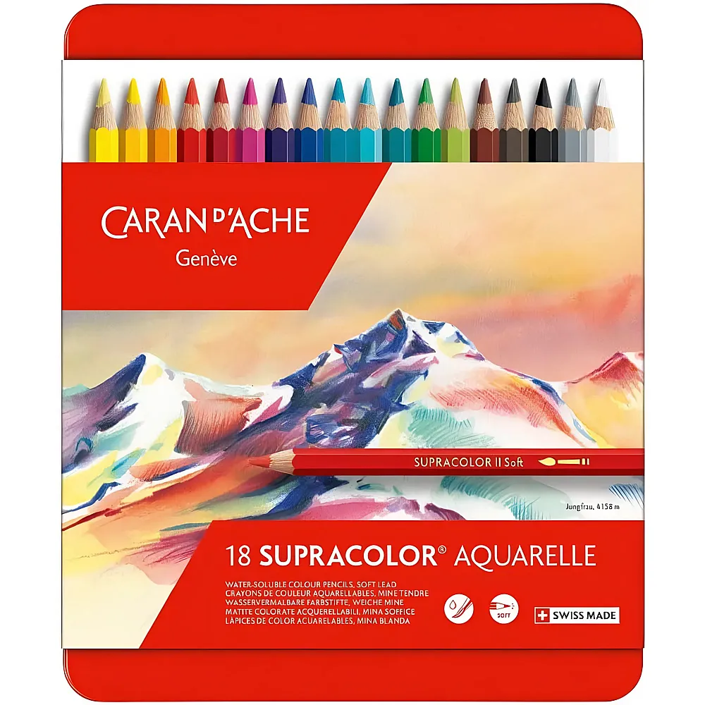 Caran d'Ache Aquarelle Supracolor 18Teile