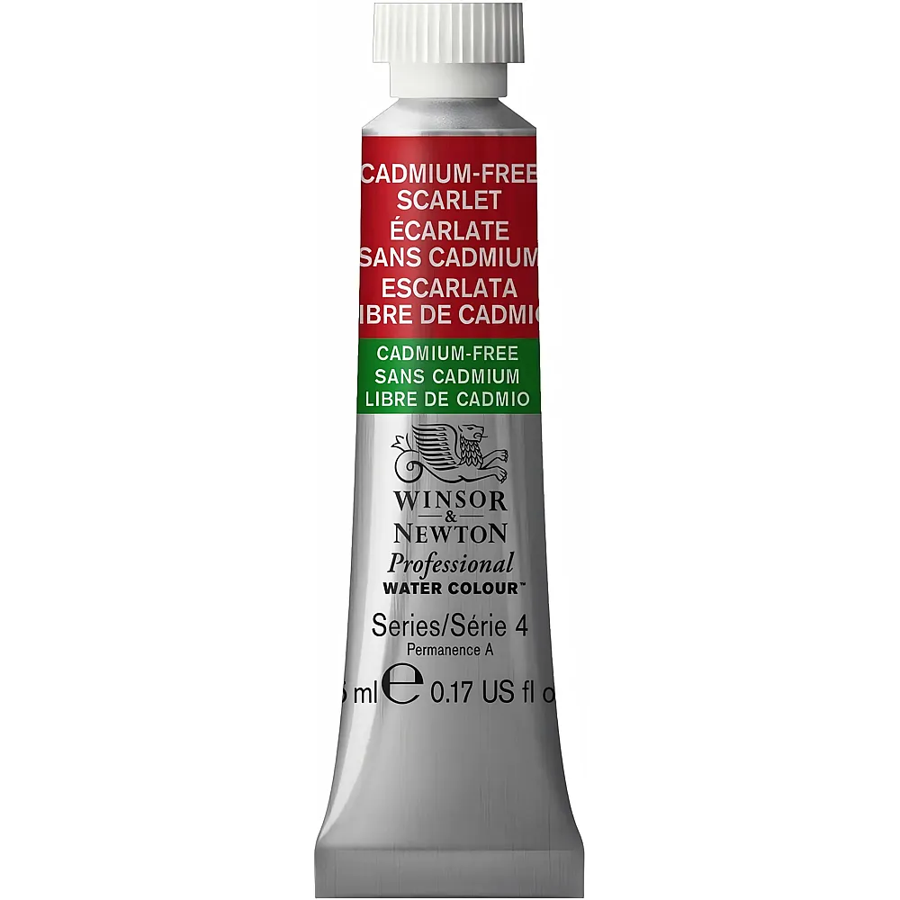 Winsor & Newton Professional Water Colour Aquarellfarbe Kadmiumfrei Scharlach - 5 ml