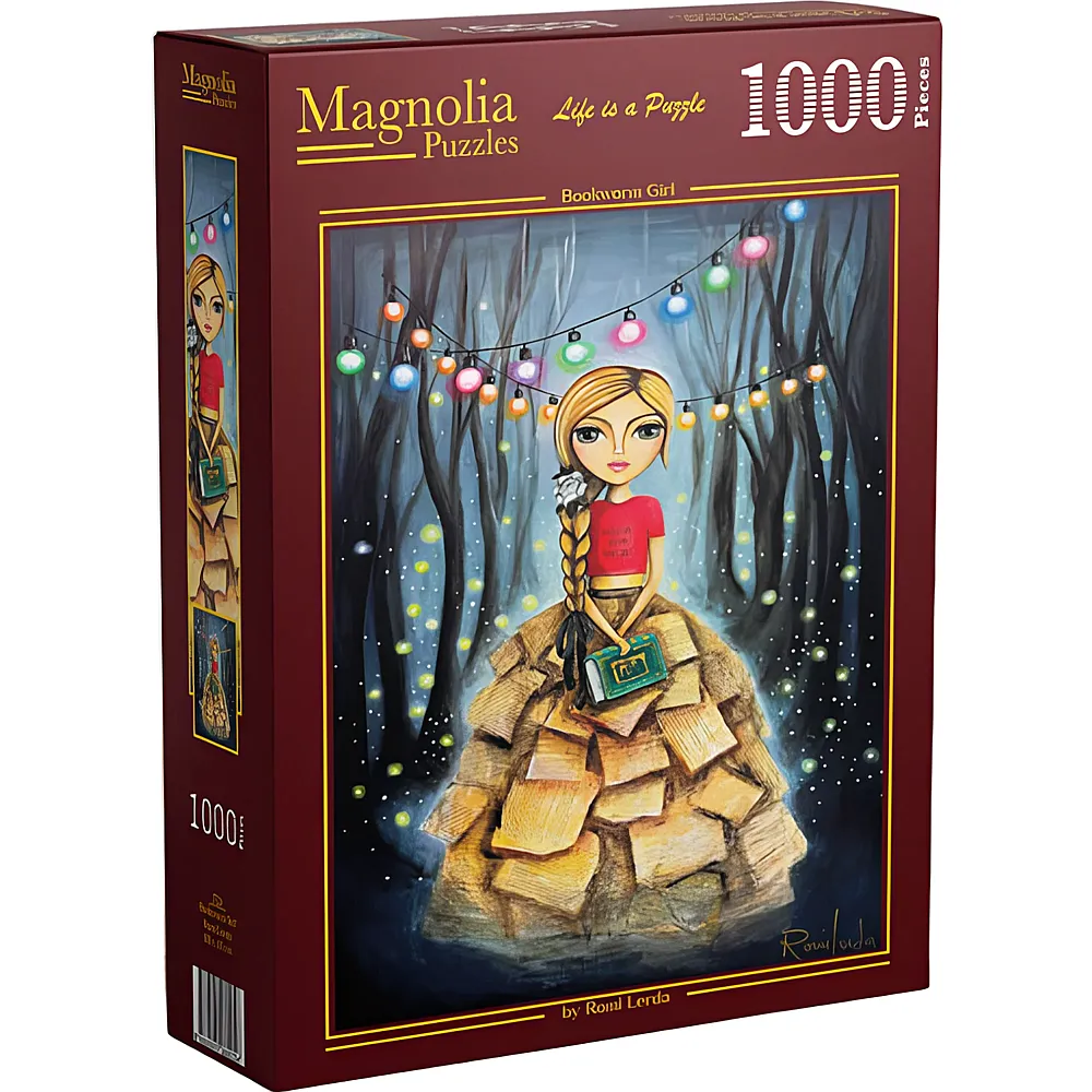 Magnolia Puzzle B�cherwurm-M�dchen 1000Teile